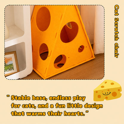 Felt Cat Tunnel Bed | Convertible Interactive Scratcher 3-in-1