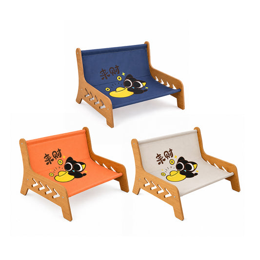 Large Cat Lounger Chair with Sisal Scratching Board – Durable All-Season Cat Bed