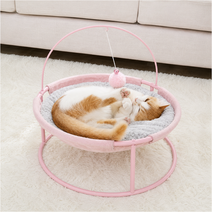 Four-Season Cat Lounge Bed Pink