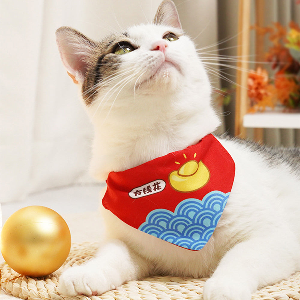 Pet Bandana Collar | Adjustable Chinese Style