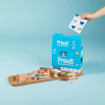 PROUDI Premium Frozen Ocean Combo & Turkey Raw Dog Food 2.4kg