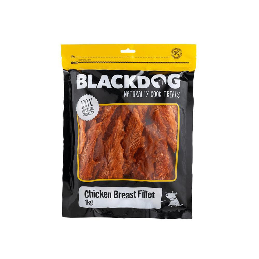 BLACKDOG Chicken Breast Fillet Dry Dog Treats 1kg
