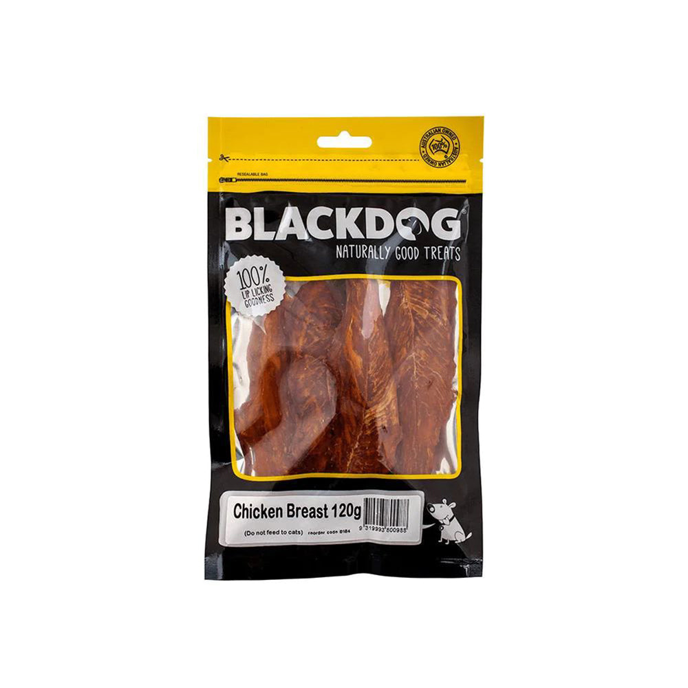 BLACKDOG Chicken Breast Fillet Dry Dog Treats 120g