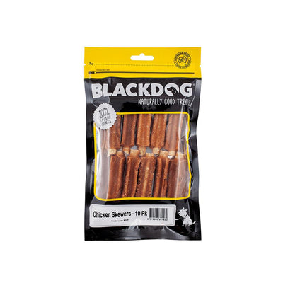 BLACKDOG Chicken Skewers Dry Dog Treats 10pck