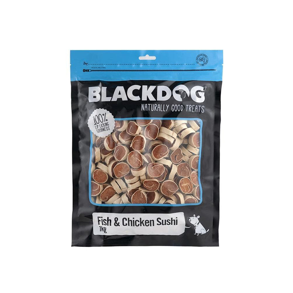 BLACKDOG Fish & Chicken Sushi Dry Dog Treats 1kg