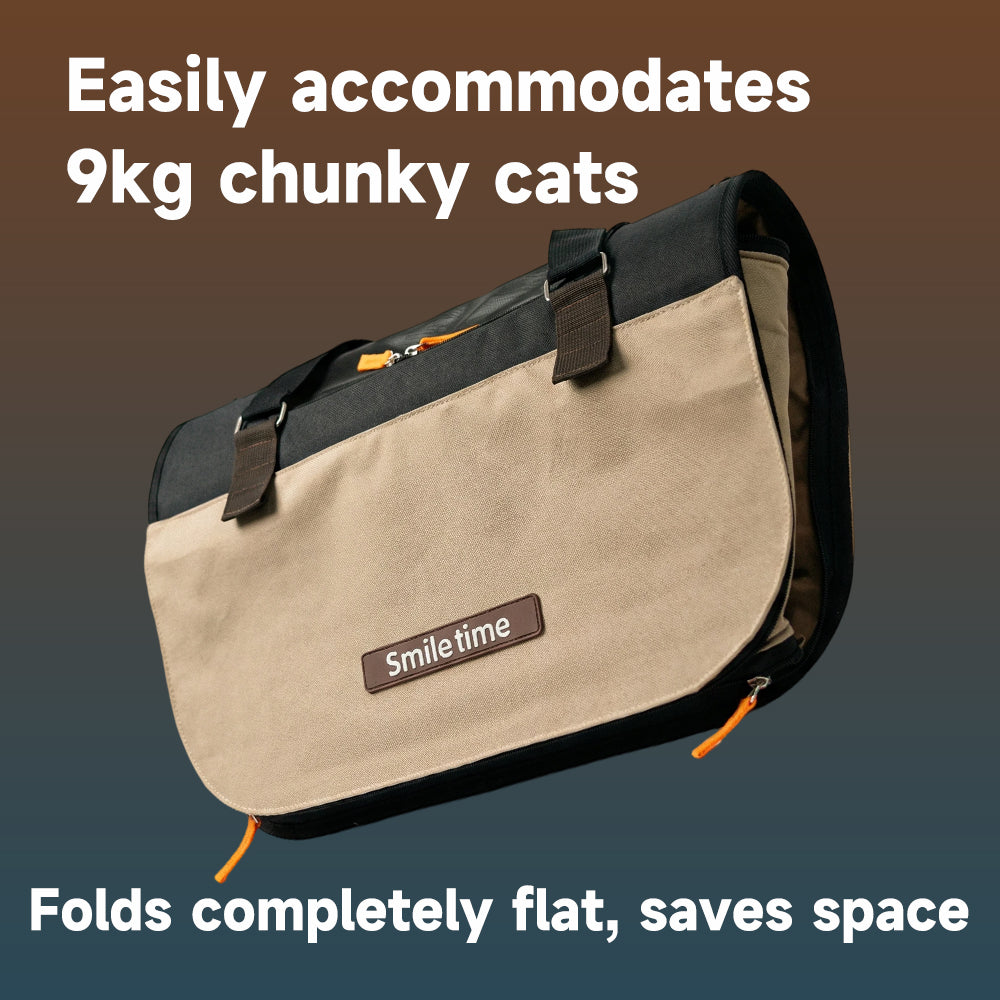 SMILE TIME Quiet Shade 4-Side Mesh Pet Carrier 50x29x30cm