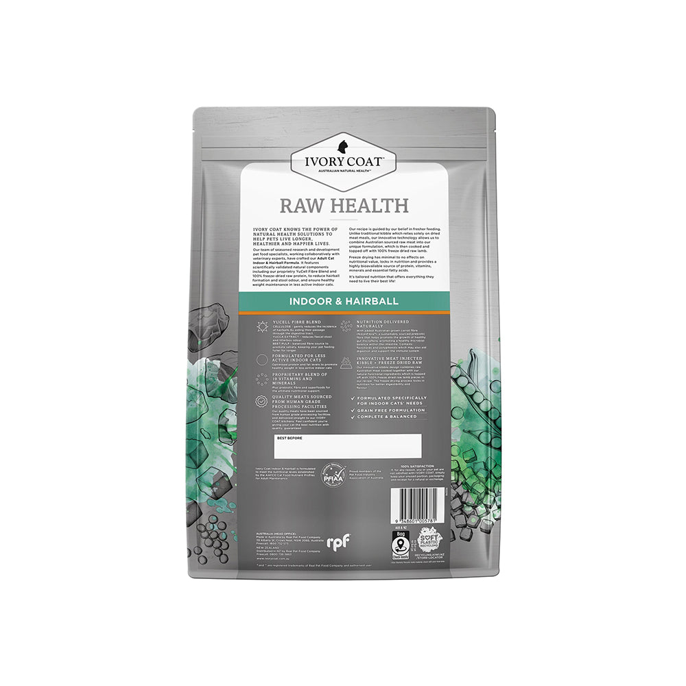 IVORY COAT Raw Health Indoor & Hairball Cat Food