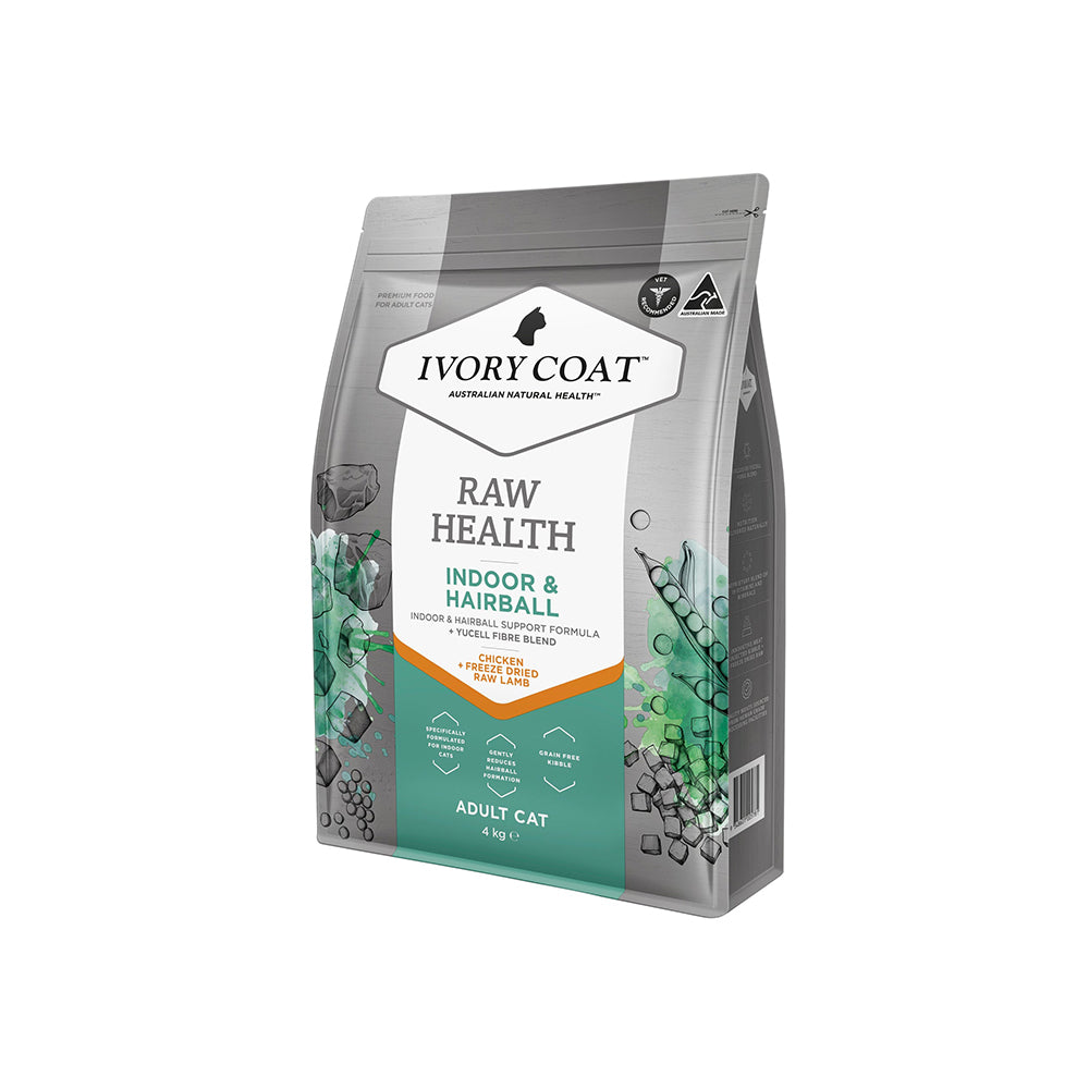IVORY COAT Raw Health Indoor & Hairball Cat Food