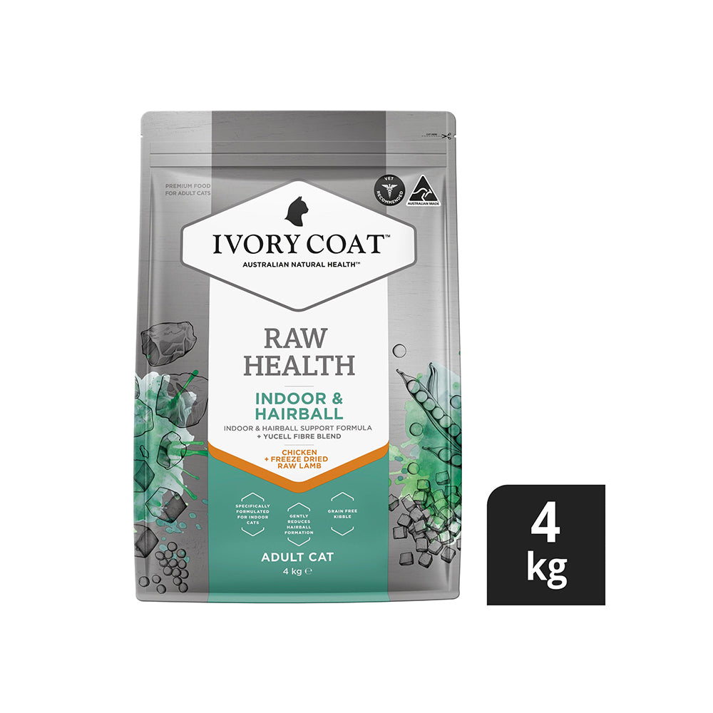 IVORY COAT Raw Health Indoor & Hairball Cat Food