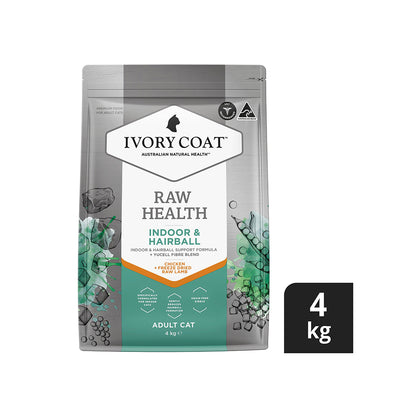 IVORY COAT Raw Health Indoor & Hairball Cat Food