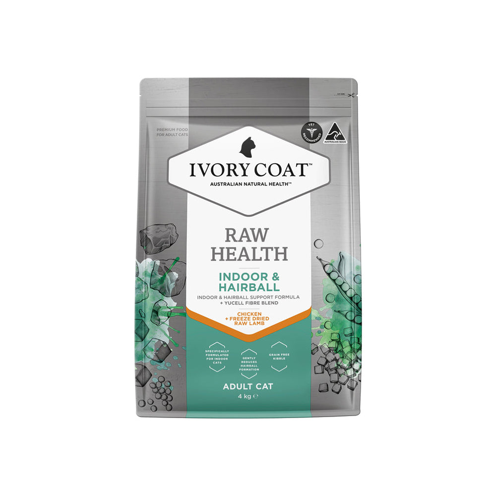 IVORY COAT Raw Health Indoor & Hairball Cat Food
