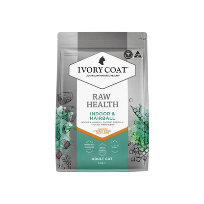 IVORY COAT Raw Health Indoor & Hairball Cat Food