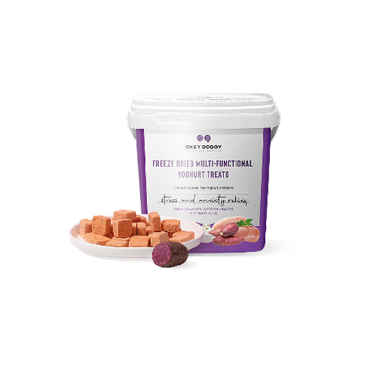 OKEY DOGGY Freeze Dried Stress & Anxiety Relief Multifunctional Yoghurt Pet Treats 50g
