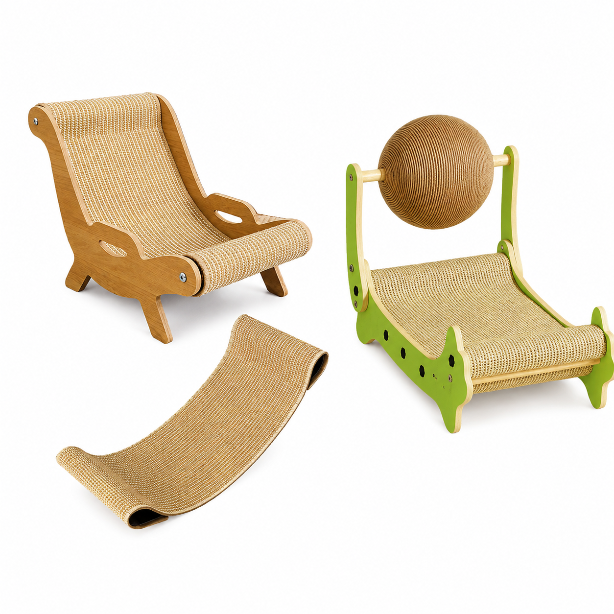 Cat Scratcher Lounger with Bed
