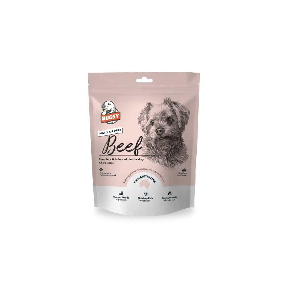BUGSY'S Beef Complete & Balanced Premium Air Dried Raw Dog Food
