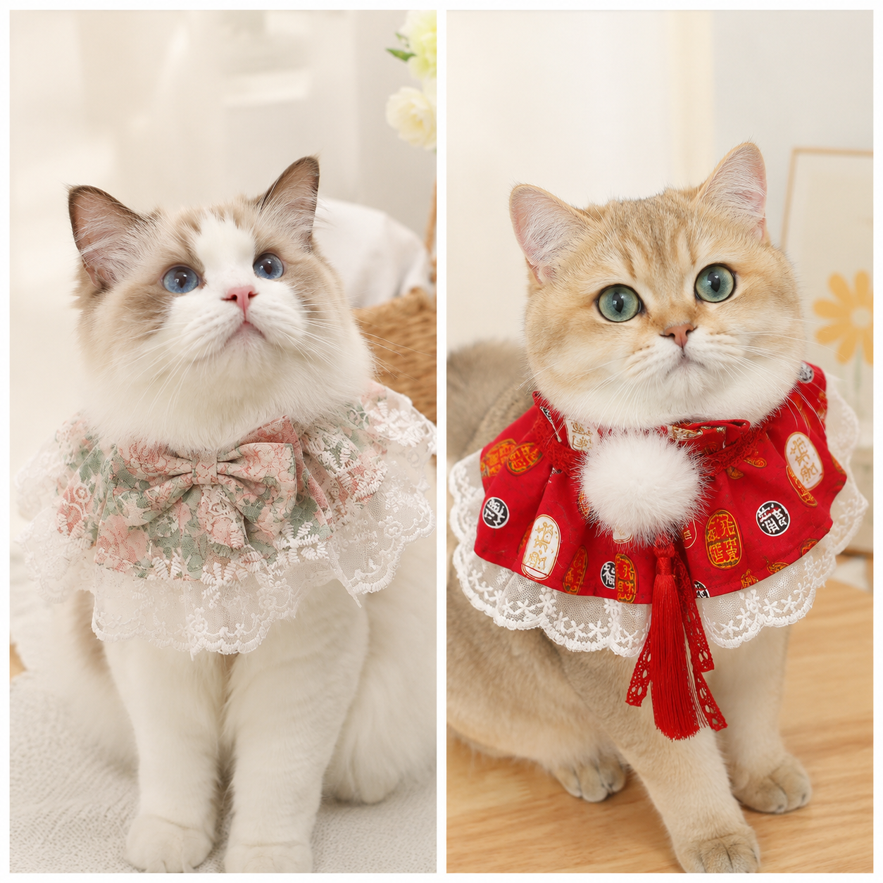 Pet Lace Bib Cute Soft Comfortable