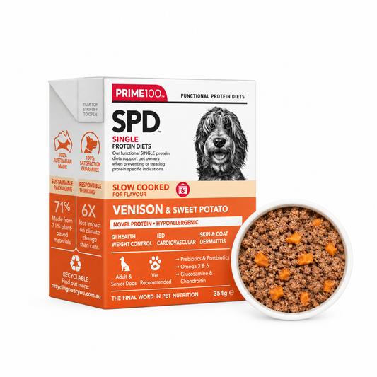 PRIME100 SPD Slow Cooked Venison & Sweet Potato Wet Dog Food