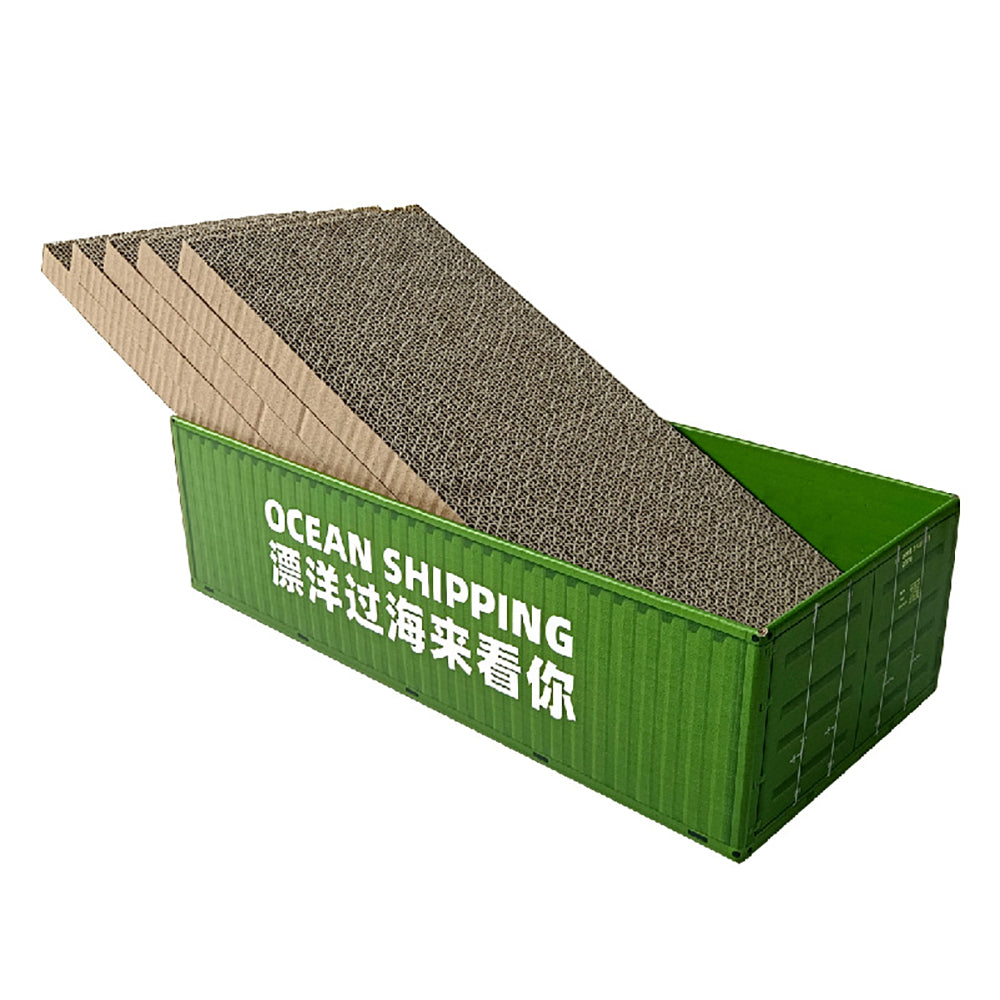 Container Cat Scratcher With Replaceable 5 Pieces