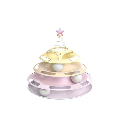 KARA PET Cat Turntable Toy With Balls