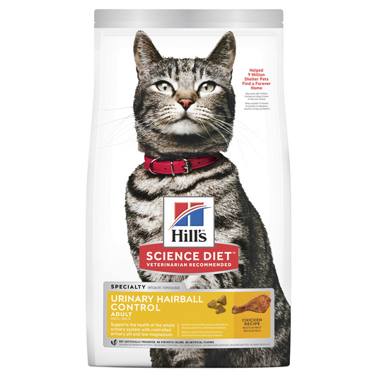 HILLS Science Diet Urinary Hairball Control Chicken Adult Dry Cat Food
