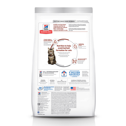 HILLS Science Diet Hairball Control Chicken Mature 7+ Dry Cat Food