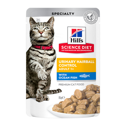HILLS Science Diet Urinary Hairball Control Ocean Fish Adult Wet Cat Food