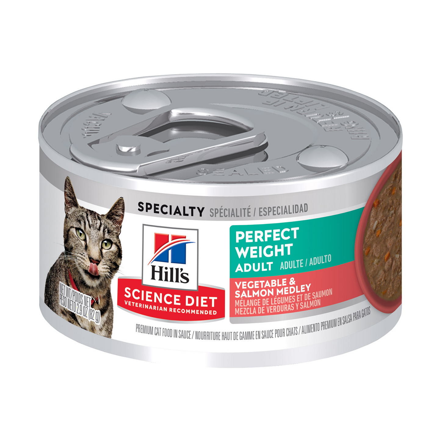 HILLS Science Diet Perfect Weight Vegetable & Salmon Adult Wet Cat Food
