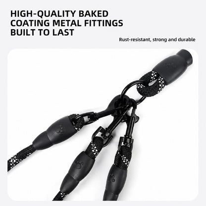 Multi Dog Leash Reflective Tangle Free Heavy Duty