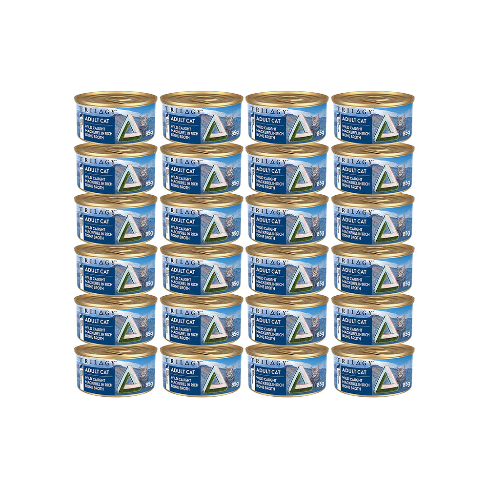 TRILOGY Wild Caught Mackerel in Bone Broth Adult Canned Cat Food