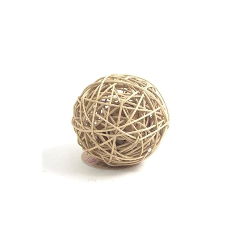 ROSEWOOD Large Rattan Wobble Ball Small Animal Activity Toy
