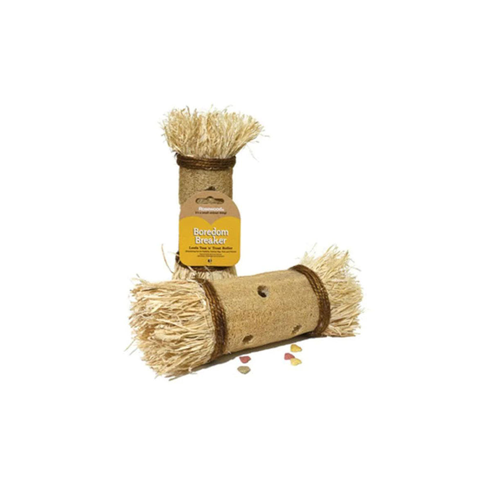 ROSEWOOD Loofa Toss Treat Roller Small Animal Activity Toy