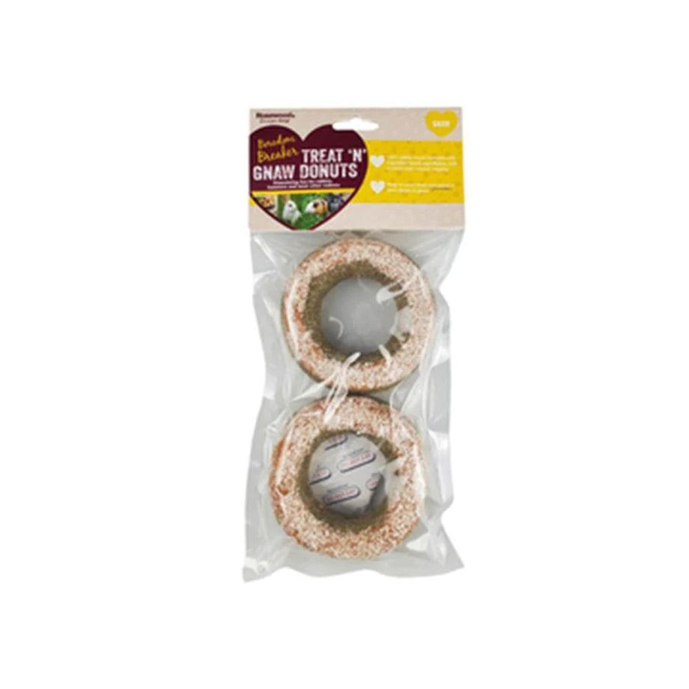 ROSEWOOD Small Animal Treat N Gnaw Donuts with Filling