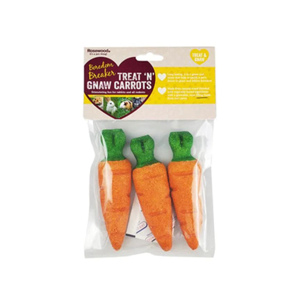 ROSEWOOD Small Animal Treat N Gnaw Carrots with Filling