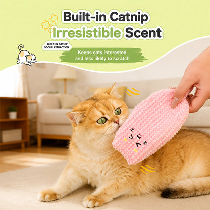 Cat Toy Plush Crinkle Sound Interactive Chew Toy