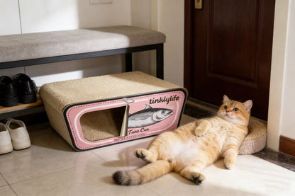 TINKLY LIFE Pink Tuna Can Cat Scratcher ZSIC1876
