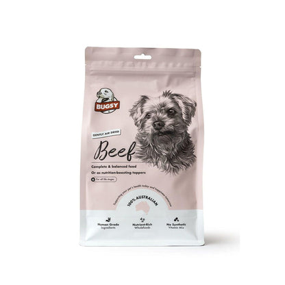 BUGSY'S Beef Complete & Balanced Premium Air Dried Raw Dog Food