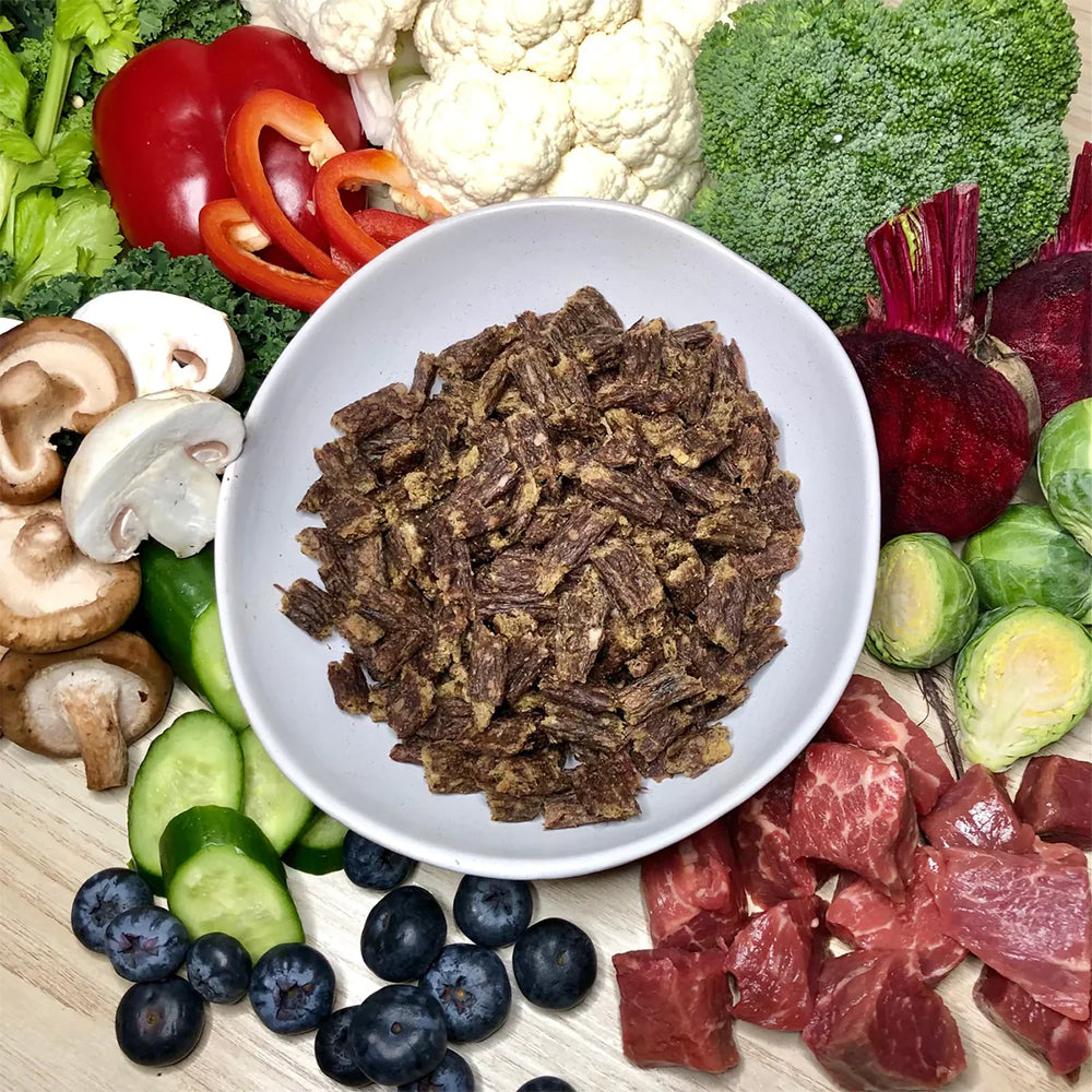 BUGSY'S Beef Complete & Balanced Premium Air Dried Raw Dog Food