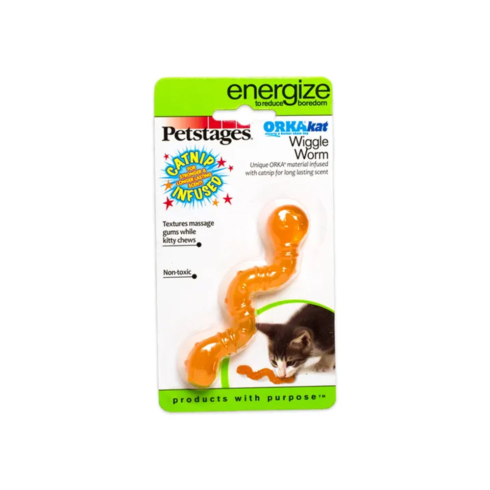 PETSTAGES Orka Wiggle Worm Cat Toy