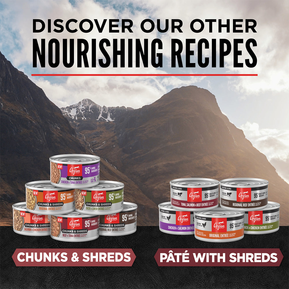 ORIJEN Chunks & Shreds - Beef & Tuna Entrée Wet Cat Food