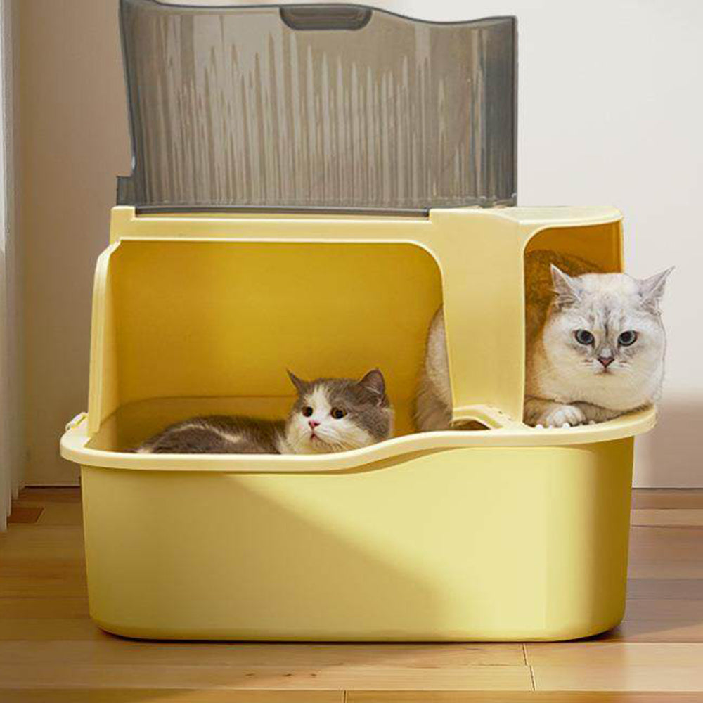 Extra Large Front Entry Cat Litter Box – Anti-Tracking Corridor Design
