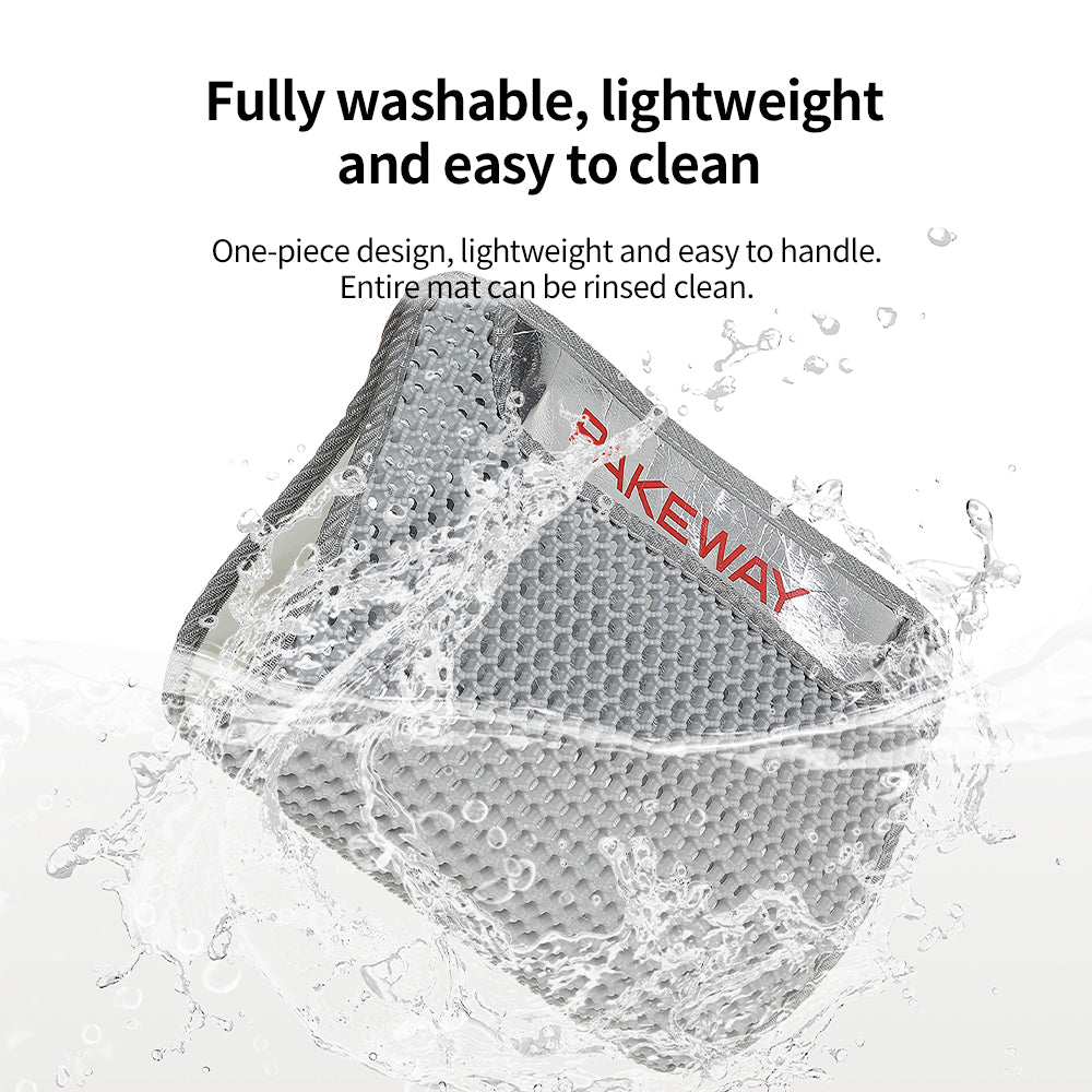 PAKEWAY Cat Litter Mat with Non-Slip Washable 69x51cm