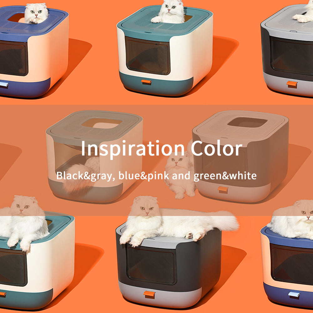 PAKEWAY Starry Valley Cat Litter Box 44x53.5x37.9cm