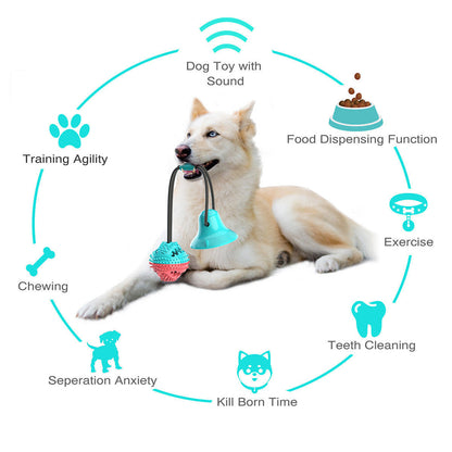 Strong Suction & Durable Dispensing Interactive Dog Toy 1Pcs Random