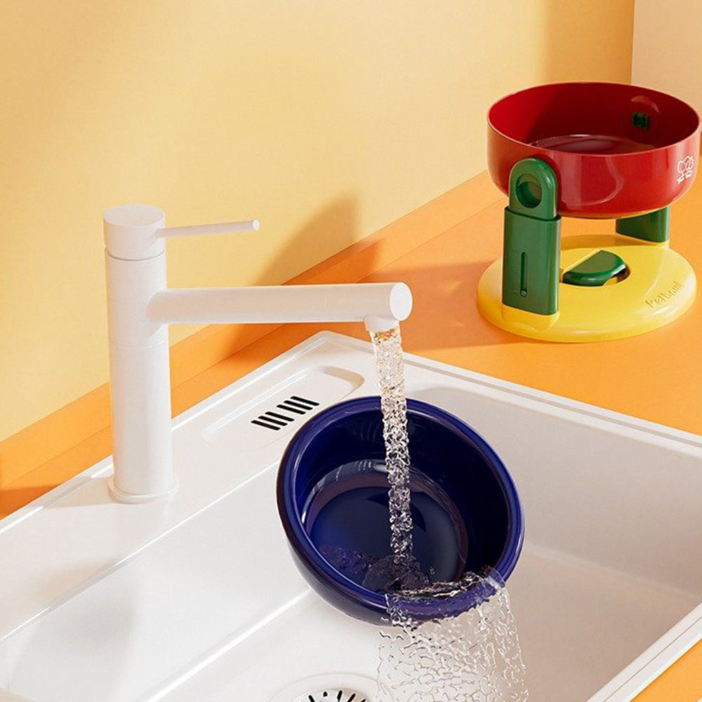 Adjustable Elevated Pet Bowl with Suction Base – 3 Height Levels