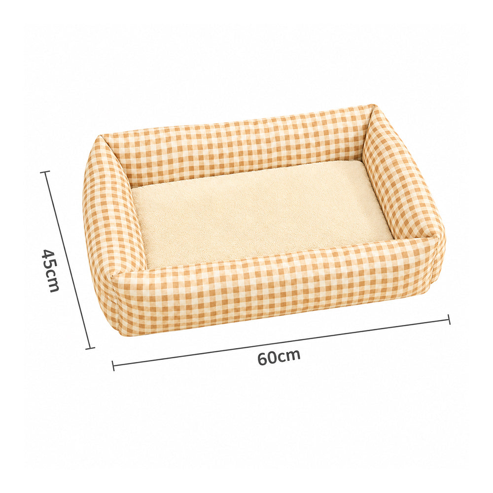 Pet Bed Bolster Square Removable Washable