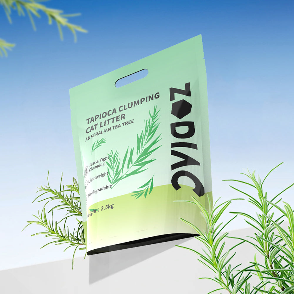 ZODIAC Advanced Clumping Cat Litter – Tofu Mix With Puffed Tapioca - Tea Tree