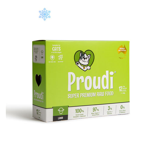 PROUDI Premium Frozen Lamb Raw Cat Food 1.08kg