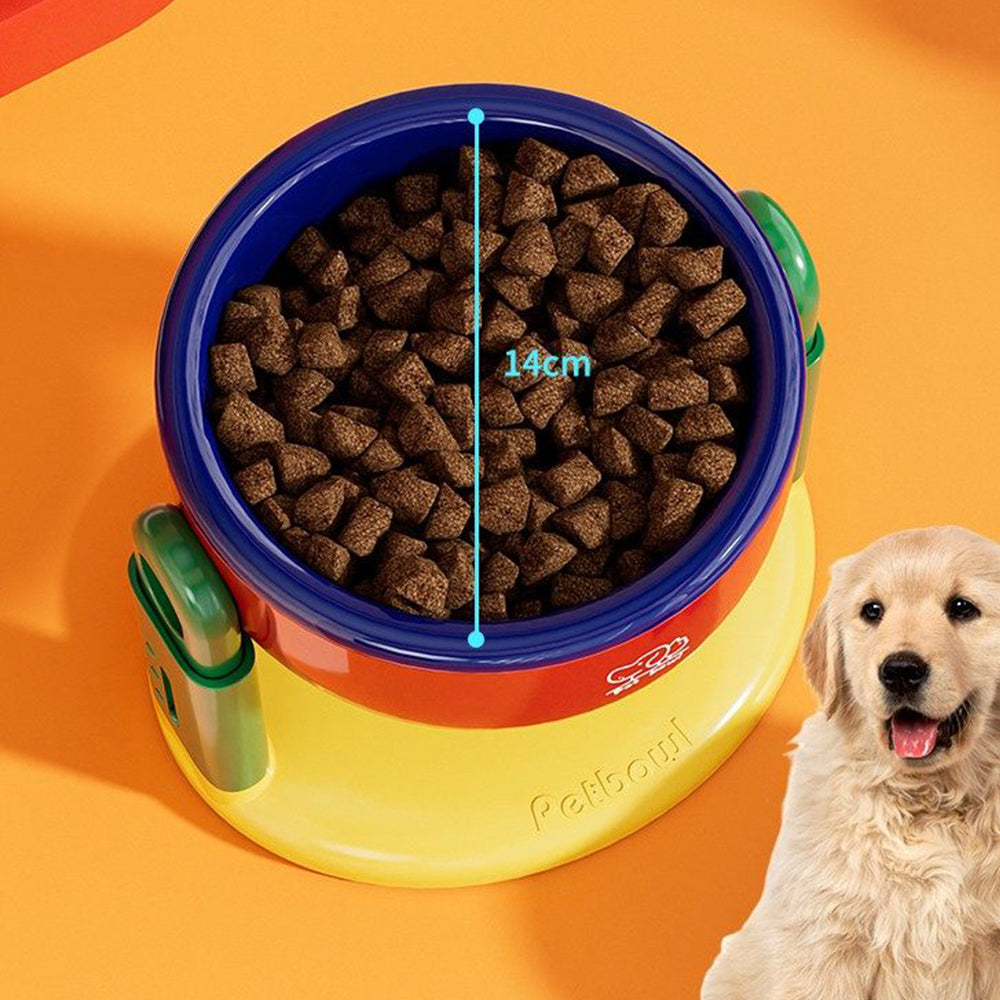 Adjustable Elevated Pet Bowl with Suction Base – 3 Height Levels