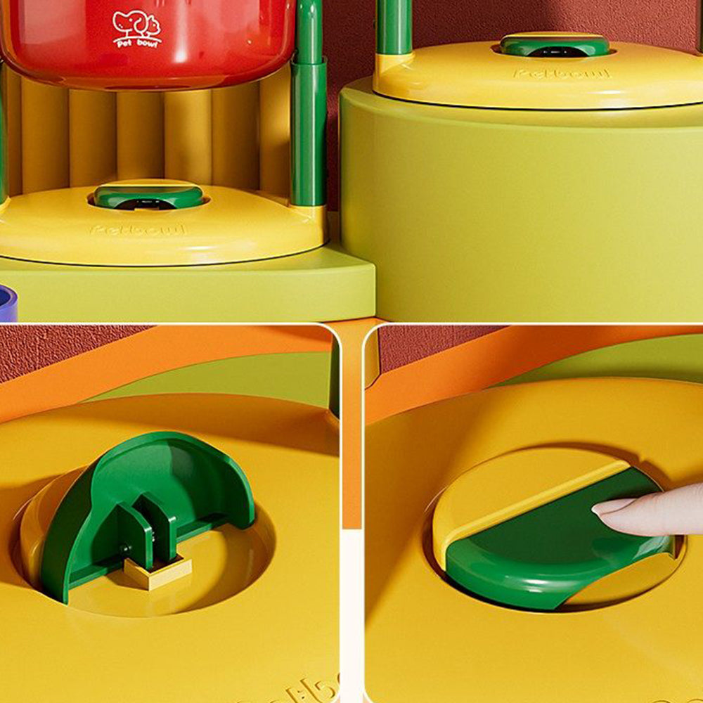 Adjustable Elevated Pet Bowl with Suction Base – 3 Height Levels