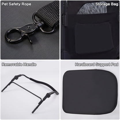 Easy Fold Pet Stroller - One-Touch Folding Design